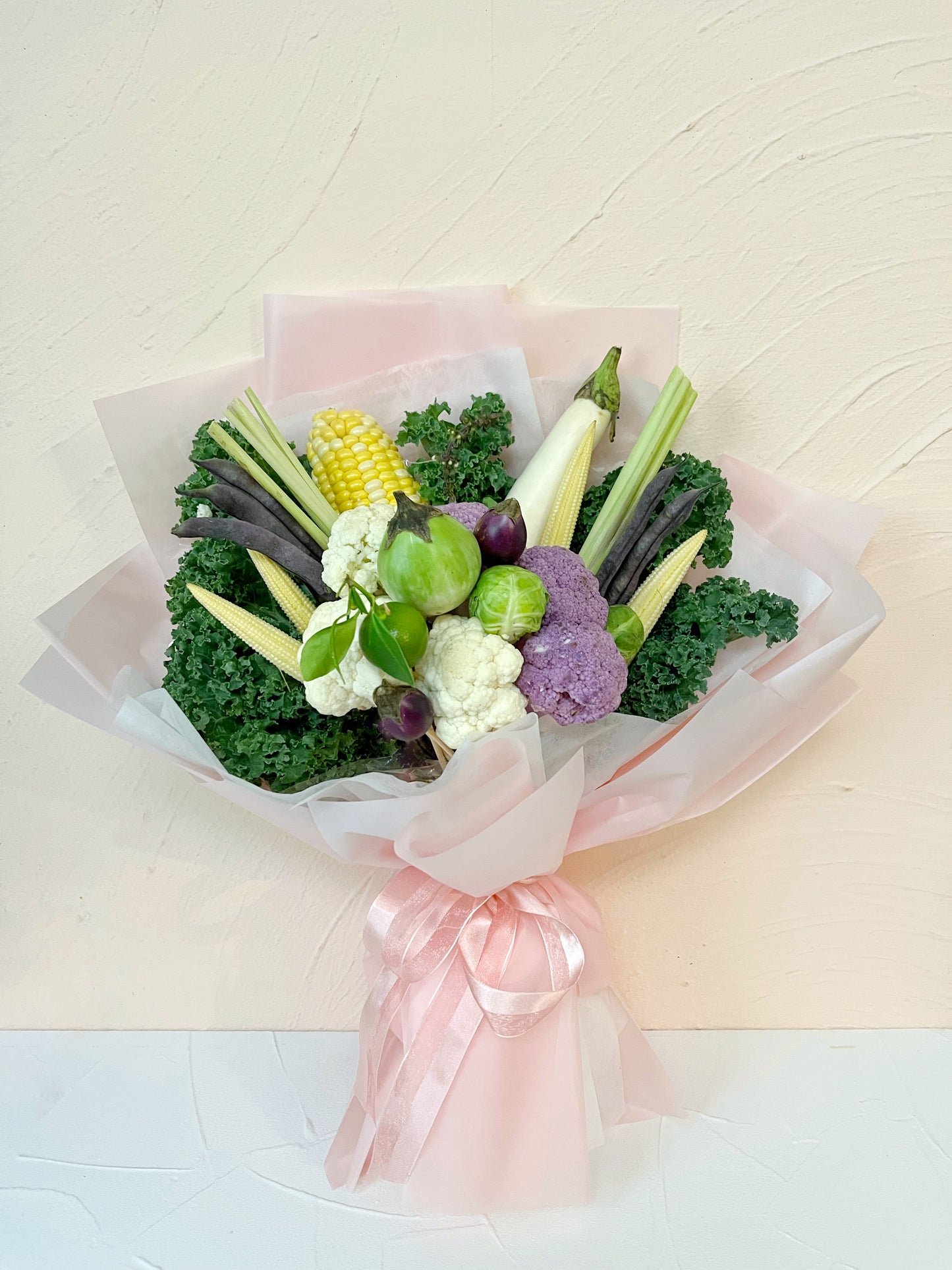蔬菜花 - 紫色波波蔬菜花 |母親節禮物 母親節花 蔬菜花束 蔬菜花 蔬菜花束訂購 蔬果花束 蔬菜花束香港 水果花束香港 水果花