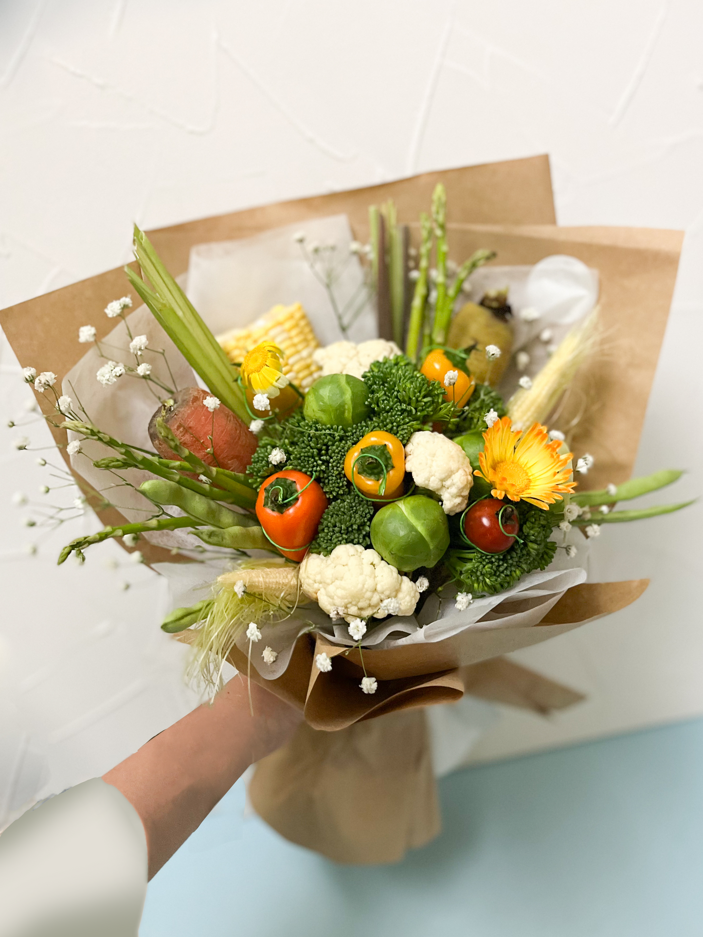 蔬菜花 - 花繚菜香雜錦蔬菜花|母親節禮物 母親節花 蔬菜花束 蔬菜花 蔬菜花束訂購 蔬果花束 蔬菜花束香港 水果花束香港 水果花