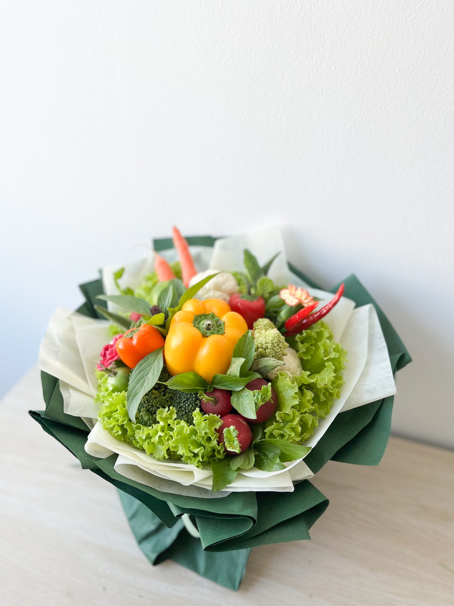 蔬菜花 - 萬花華麗圓拱形蔬菜花|母親節禮物 母親節花 蔬菜花束 蔬菜花 蔬菜花束訂購 蔬果花束 蔬菜花束香港 水果花束香港 水果花