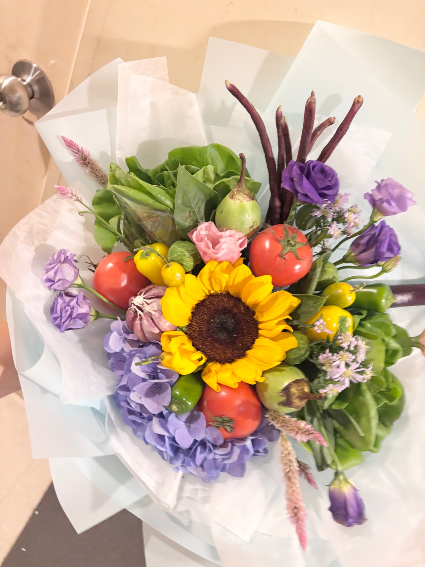 蔬菜花 - 花開x向日葵｜母親節禮物 母親節花 蔬菜花束 蔬菜花 蔬菜花束訂購 蔬果花束 花束香港 水果花束香港 水果花
