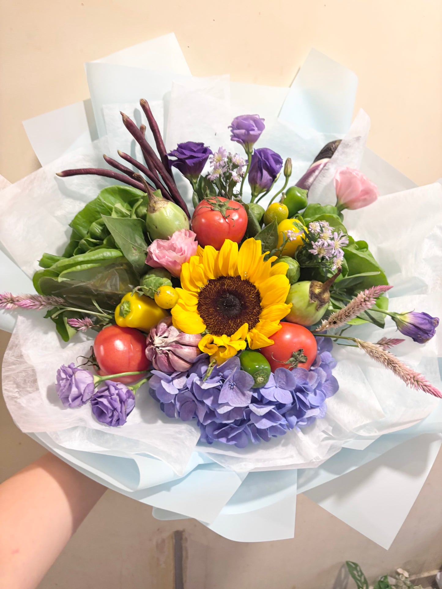 蔬菜花 - 花開x向日葵｜母親節禮物 母親節花 蔬菜花束 蔬菜花 蔬菜花束訂購 蔬果花束 花束香港 水果花束香港 水果花
