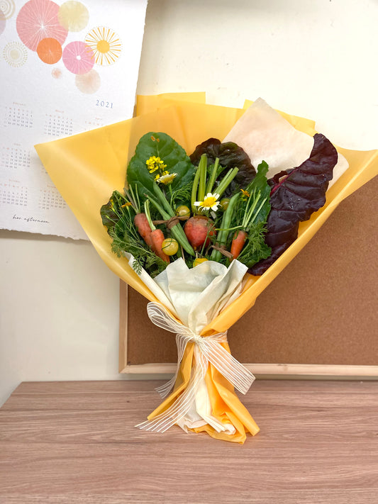 蔬菜花 - 黃色蔬菜花 ｜退休禮物 母親禮物 蔬菜花