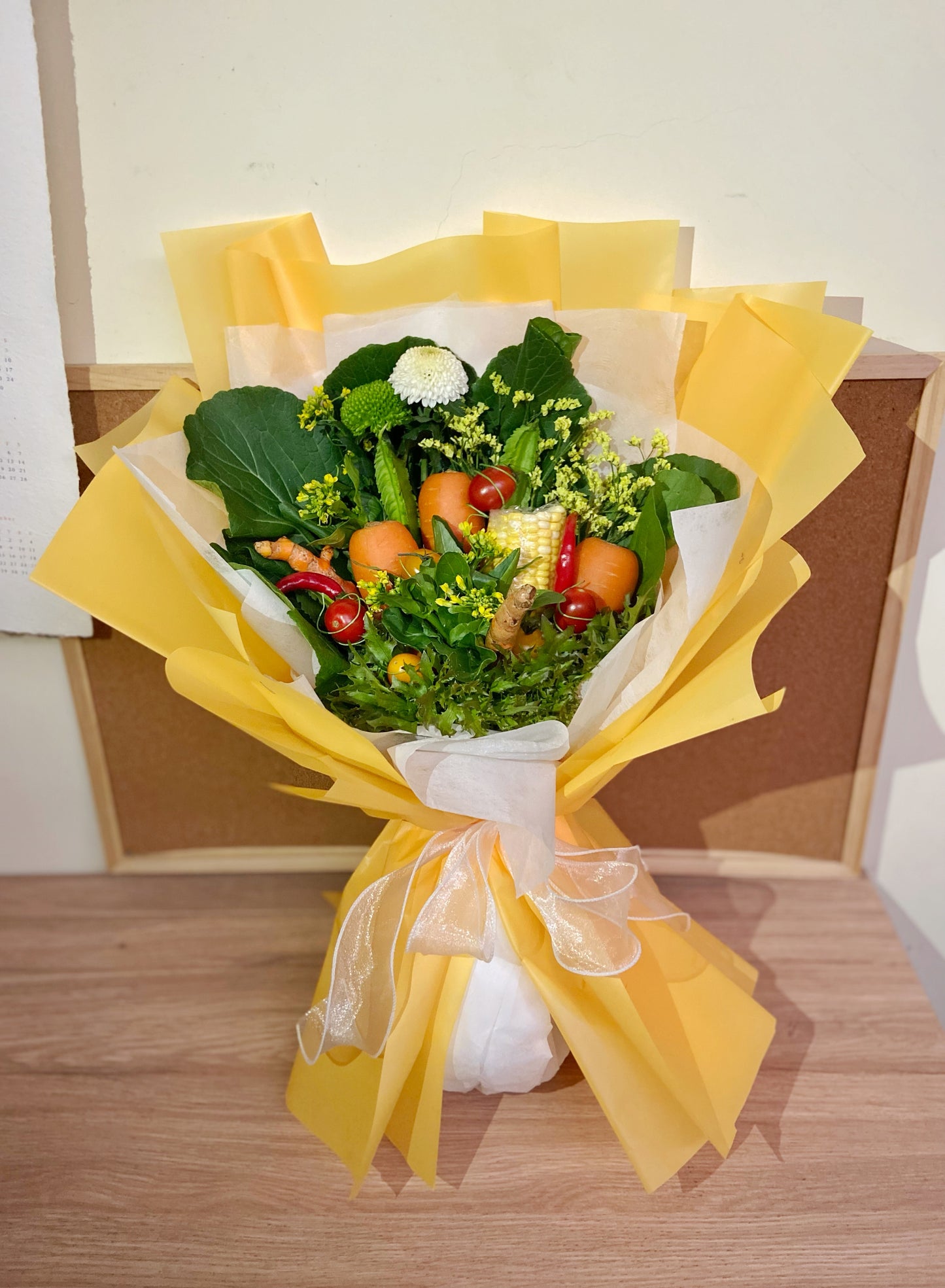 蔬菜花 - 果菜豐盛菜束花 ｜母親節禮物 蔬菜花 生果花 蔬果花 母親節花